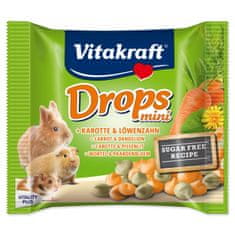 Vitakraft Pochúťka Happy králik, s mrkvou, dropsy 40g