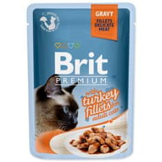 Brit Kapsička Premium Cat morka, filety v omáčke 85g