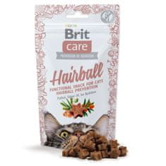 Brit Pochúťka Care Cat Snack Hairball 50g
