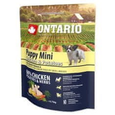 Ontario Krmivo Puppy Mini Chicken & Potatoes 0,75kg
