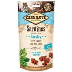 Carnilove Pochúťka Cat Soft Snack sardinky s petržlenom 50g
