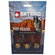 Ontario Pochúťka hovädzie filety 12,5cm 10ks