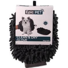 EPIC PET Osuška rukavice Clean and dry glove šedá 24x17, 5cm