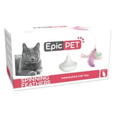 EPIC PET Hračka interaktívna točiaca biela 8cm
