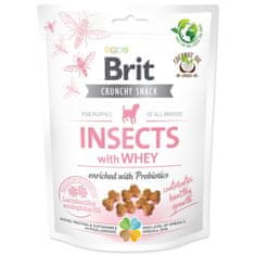 Brit Pochúťka Care Dog Crunchy Cracker Insects Puppy, srvátka a probiotiká 200g