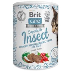 Brit Pochúťka Care Cat Snack Superfruits hmyz 100g