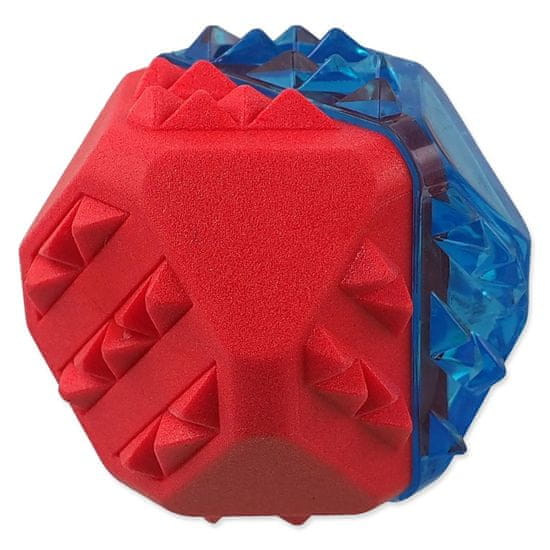 Dog Fantasy Hračka loptička chladiaca červeno-modrá 7,7cm