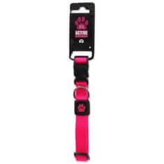 ACTIVE DOG Obojok Premium M ružový 2x34-49cm