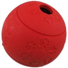 Dog Fantasy Hračka loptička na maškrty červená 8cm