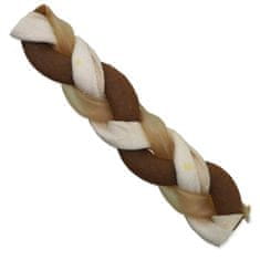Ontario Pochúťka byvolej kože s kuracím, pletená tyčinka 20cm