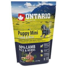Ontario Krmivo Puppy Mini Lamb & Rice 0,75kg