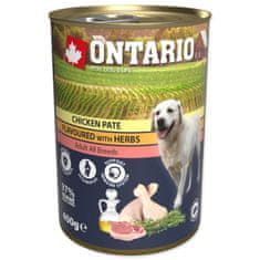 Ontario Konzerva kura s bylinkami, päté 400g