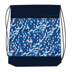 Reybag Taška na prezuvky REYBAG Blue Pixel