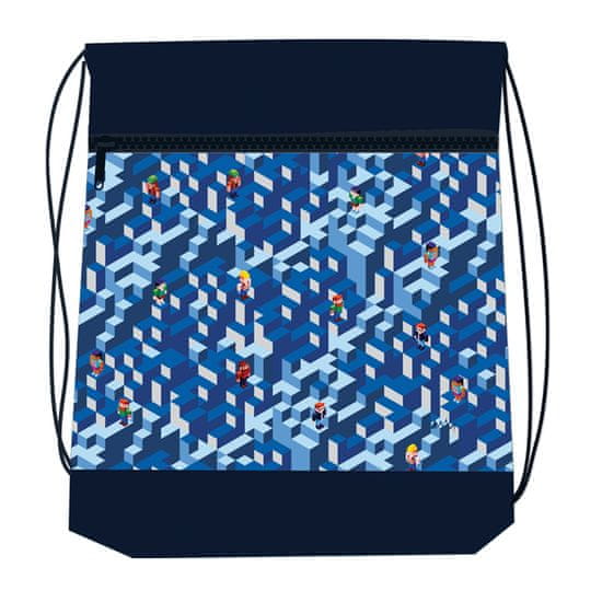 Reybag Taška na prezuvky REYBAG Blue Pixel