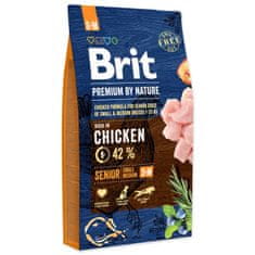 Brit Krmivo Premium by Nature Senior S+M 8kg