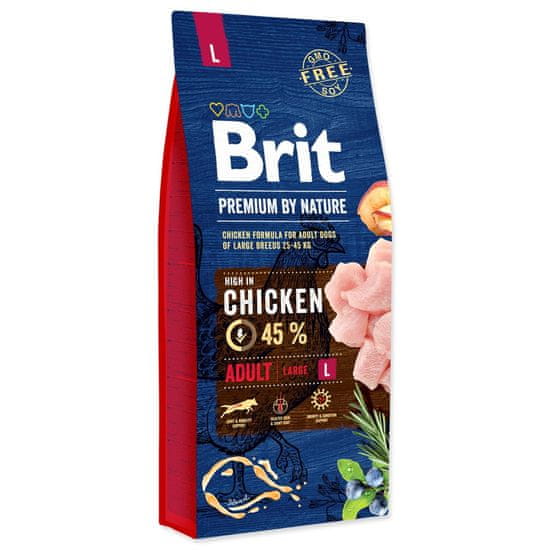 Brit Krmivo Premium by Nature Adult L 15kg