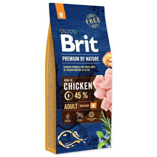 Brit Krmivo Premium by Nature Adult M 15kg
