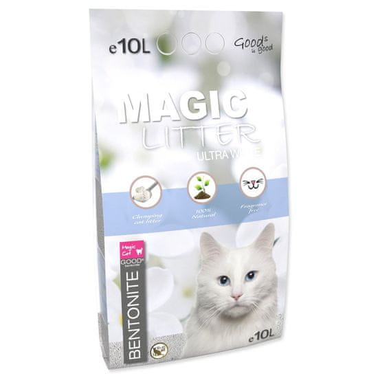 Magic Cat Mačkolit Magic Litter Bentonite Ultra White 10L/9kg