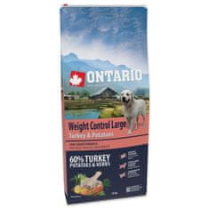 Ontario Krmivo Large Weight Control Turkey & Potatoes 12kg