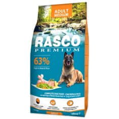 RASCO Krmivo Premium Adult Medium kura s ryžou 15kg