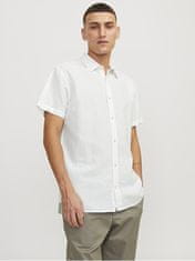 Jack&Jones Pánska košeľa JJESUMMER Comfort Fit 12248383 White (Veľkosť XXL)