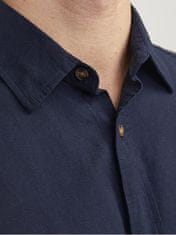 Jack&Jones Pánska košeľa JJESUMMER Comfort Fit 12248383 Navy Blazer (Veľkosť L)