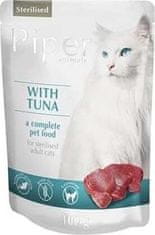 Piper PIPER CAT kapsička pro sterilizované kočky, s tuňákem 100g