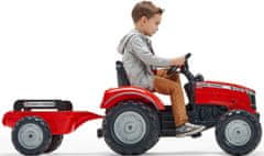 Falk FALK Šlapací traktor 4010AB Massey Ferguson S8740 - červený