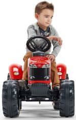 Falk FALK Šlapací traktor 4010AB Massey Ferguson S8740 - červený