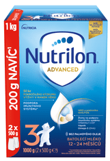 Nutrilon 3 Advanced batoľacie mlieko 6 x 1 kg, 12+