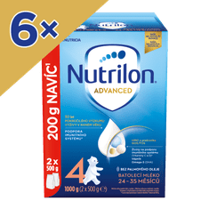 Nutrilon 4 Advanced batoľacie mlieko 6 x 1 kg, 24+