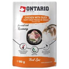 Ontario Vrecko kura a kačica v omáčke 80g