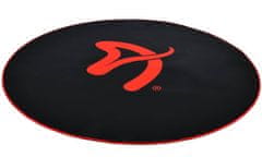 Arozzi Zona Floorpad Red/ ochranná podložka na podlahu/ guľatá 121 cm priemer/ čierna s červeným logom