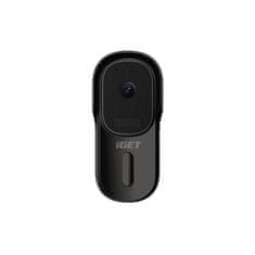 iGET iGET HOME Doorbell DS1 Black - WiFi bateriový videozvonek, FullHD, obousměrný zvuk, CZ aplikace