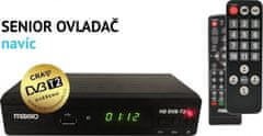 MAXXO OPRAVENÉ - MAXXO Set Top Box DVB-T2 FullHD/ H.265 CRA overené/ HDMI/ SCART/ USB + Senior ovládač