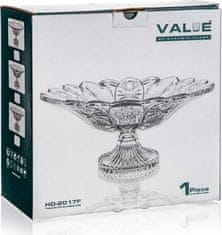 Value Nástolec skleněný VALUE 32,5 cm