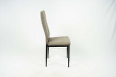 VerDesign HRON 5 jedálenská stolička, sivá/čierna