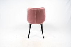 VerDesign TRISTE 2 jedálenská stolička, ružový velvet