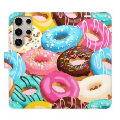 iSaprio Flipové puzdro - Donuts Pattern 02 pre Samsung Galaxy S24 Ultra