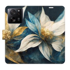 iSaprio Flipové puzdro - Gold Flowers pre Xiaomi 13T / 13T Pro