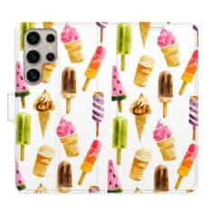 iSaprio Flipové puzdro - Ice Cream Pattern pre Samsung Galaxy S24 Ultra