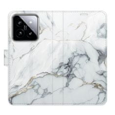 iSaprio Flipové puzdro - SilverMarble 15 pre Xiaomi 14