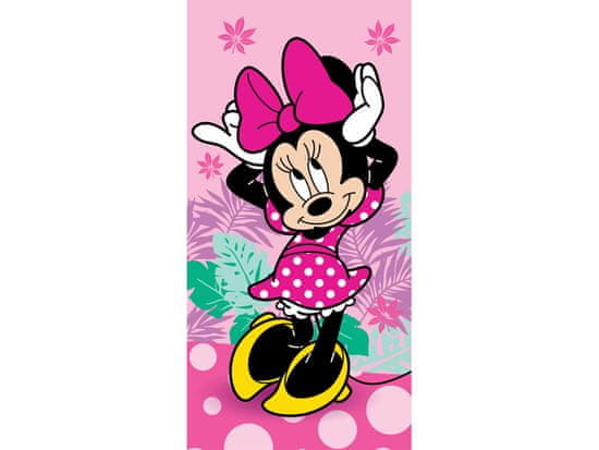Jerry Fabrics Detská plážová osuška Minnie Mouse Pretty in Pink