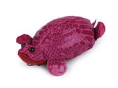 Peňaženka kožená / kľúčenka korytnačka - ružová malinová