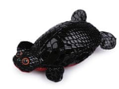 Peňaženka kožená / kľúčenka korytnačka - čierna