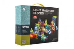 Teddies Guličková dráha magnetická plast 75ks 8 guličiek + doplnky na batérie so svetlom