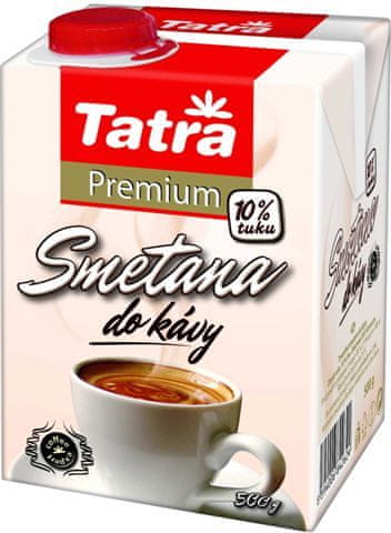 WEBHIDDENBRAND Smotana do kávy Tatra - premium 10%, s uzáverom, 500g