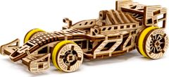 Wooden city 3D puzzle Pretekárske auto Bolid 108 dielikov