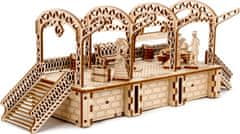 Wooden city 3D puzzle Železničná stanica 175 dielikov