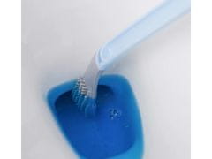 GFT 24142_N Flexibilná silikónová kefa na WC modrá
